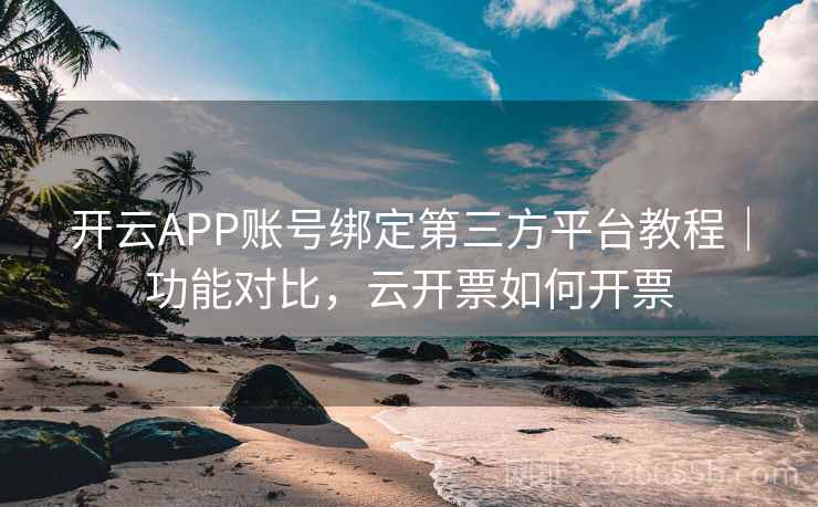 开云APP账号绑定第三方平台教程｜功能对比，云开票如何开票