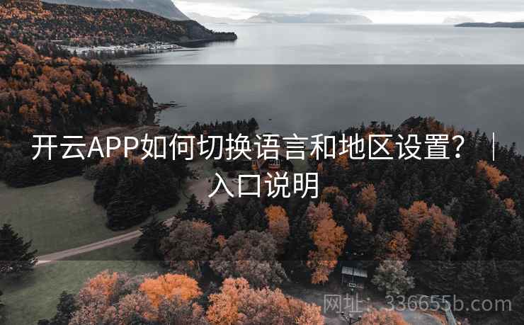 开云APP如何切换语言和地区设置?|入口说明 开云APP如何切换语言和地区设置?|入口说明