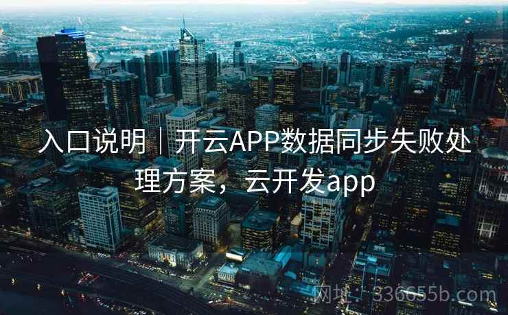 入口说明｜开云APP数据同步失败处理方案，云开发app